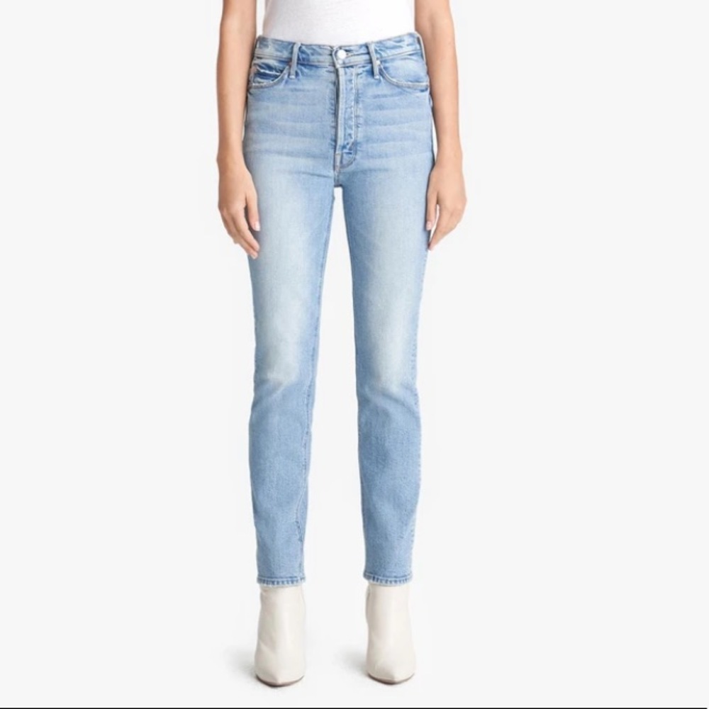 New Mother denim button fly dazzler ankle I confess 27